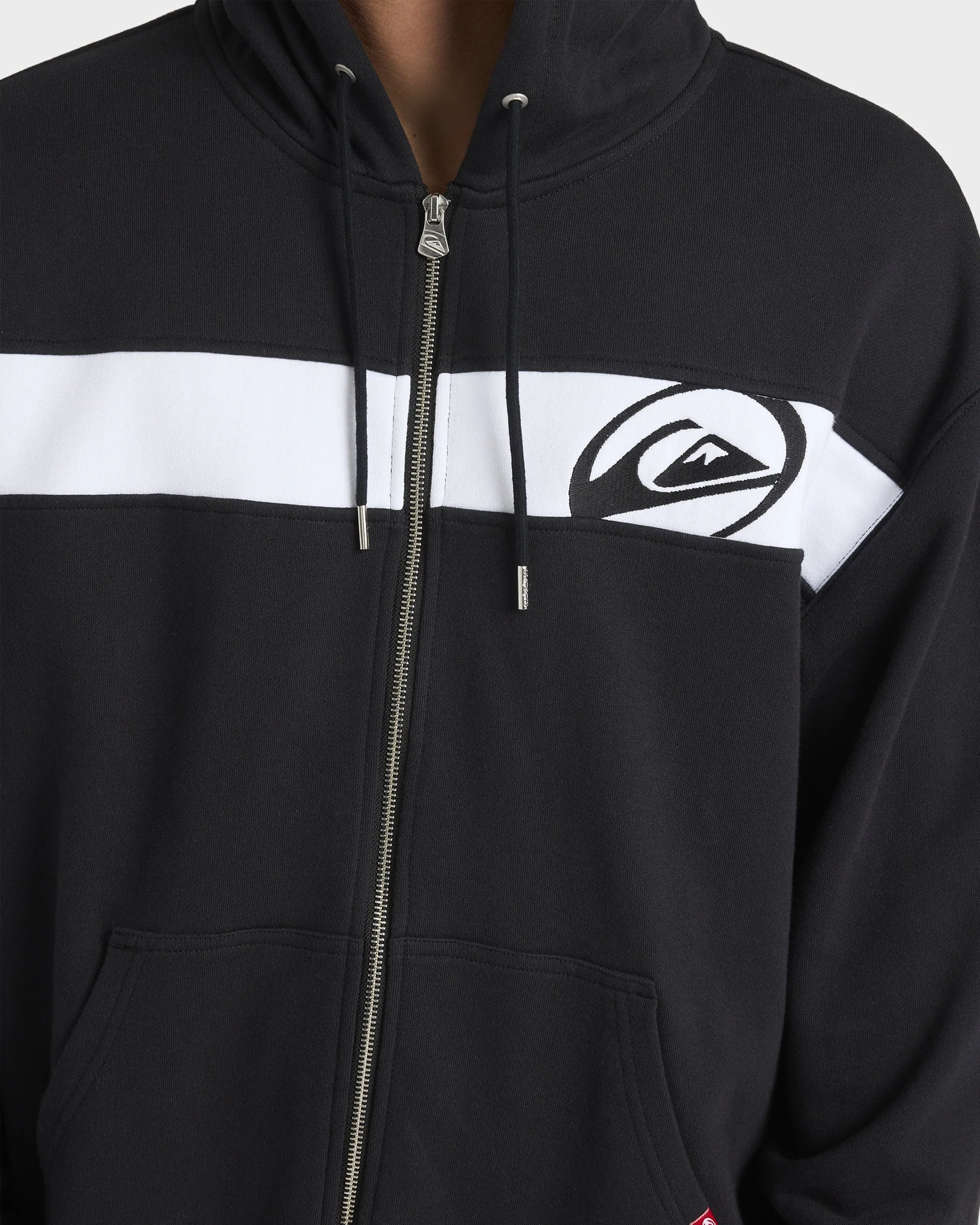Mens Tilt Panel Zip Up Hoodie - Image 4