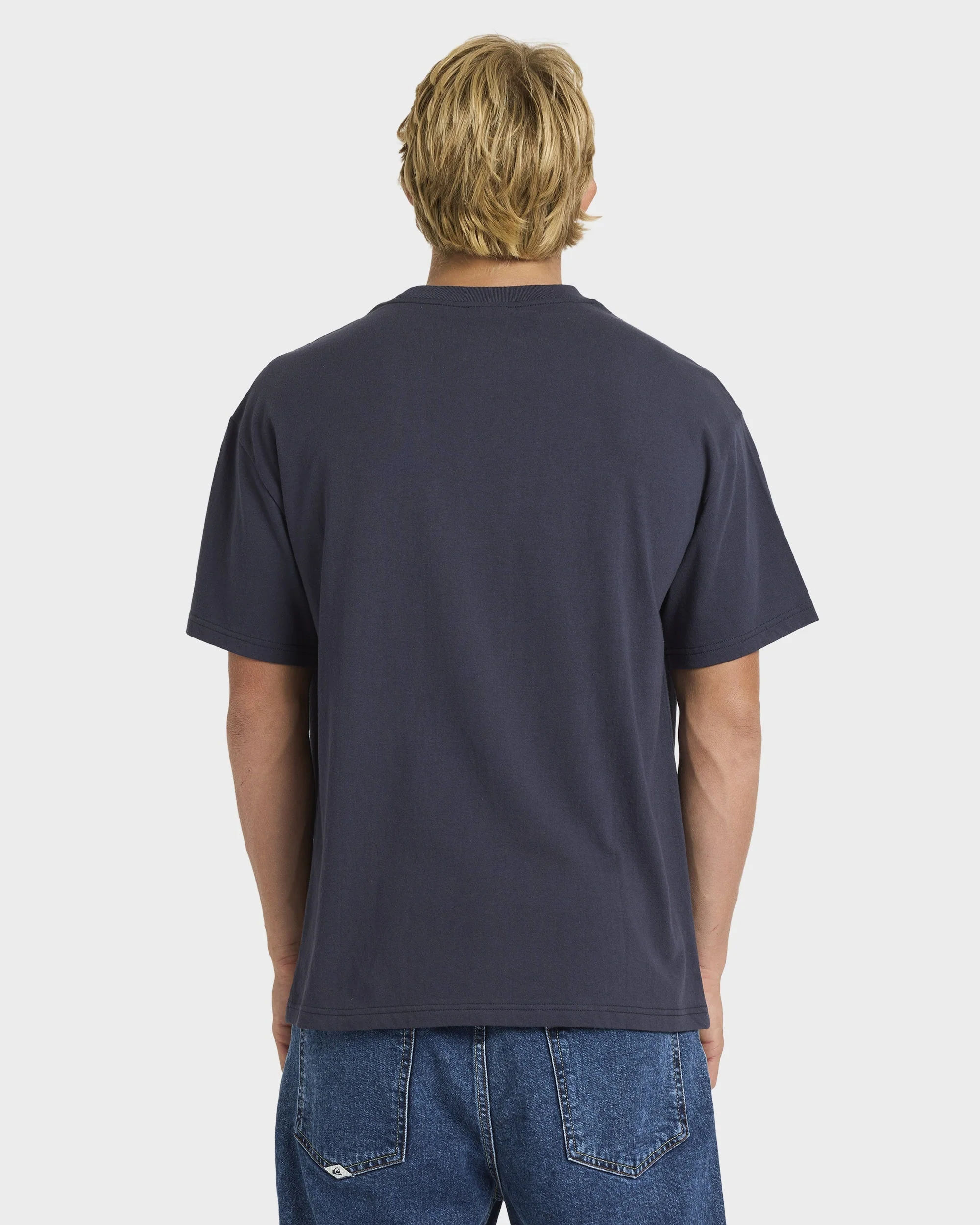 Mens Tilt Panel Knit T-Shirt - Image 2