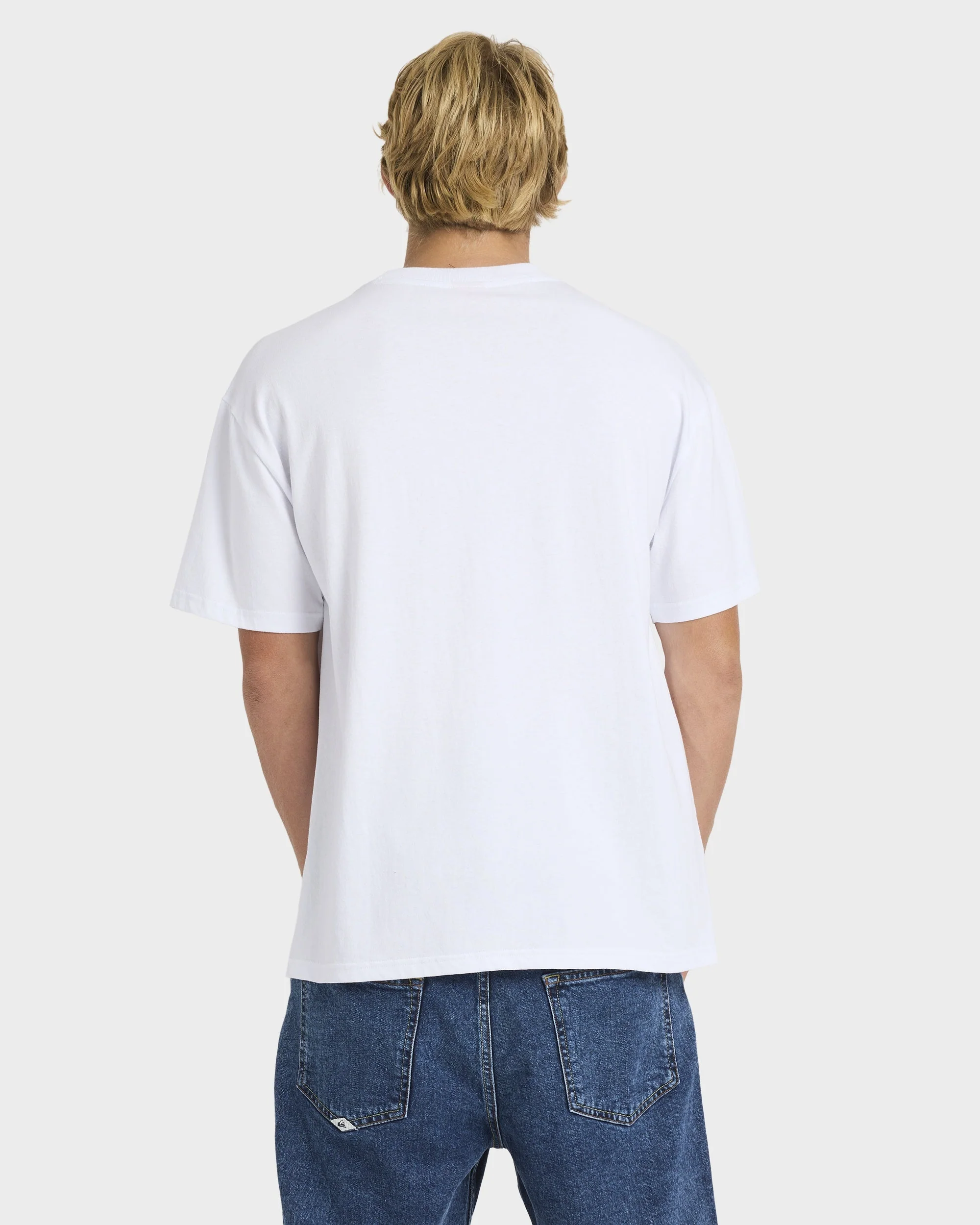Mens Tilt Panel Knit T-Shirt - Image 2