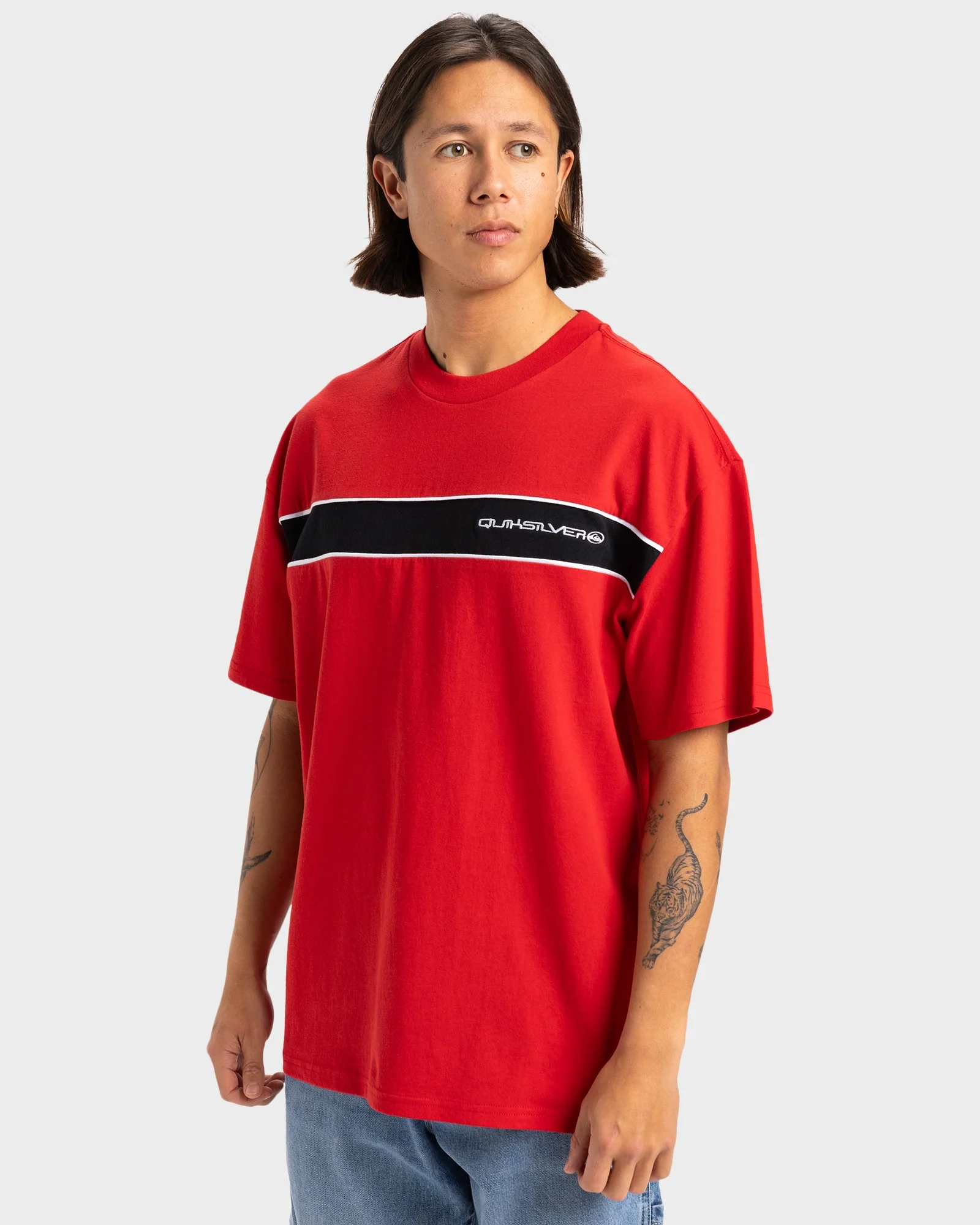 Mens Tri Band T-Shirt - Image 2