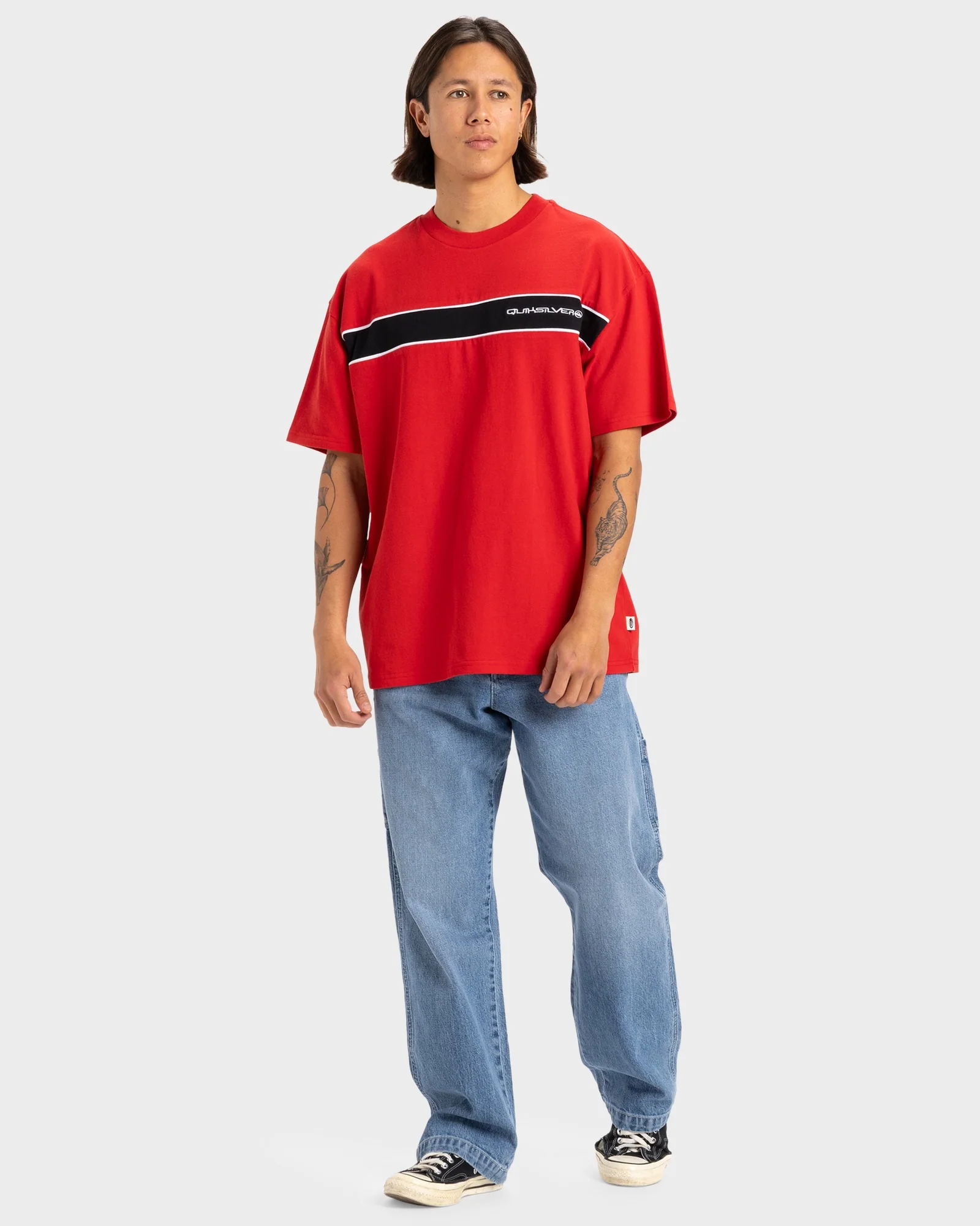 Mens Tri Band T-Shirt - Image 4