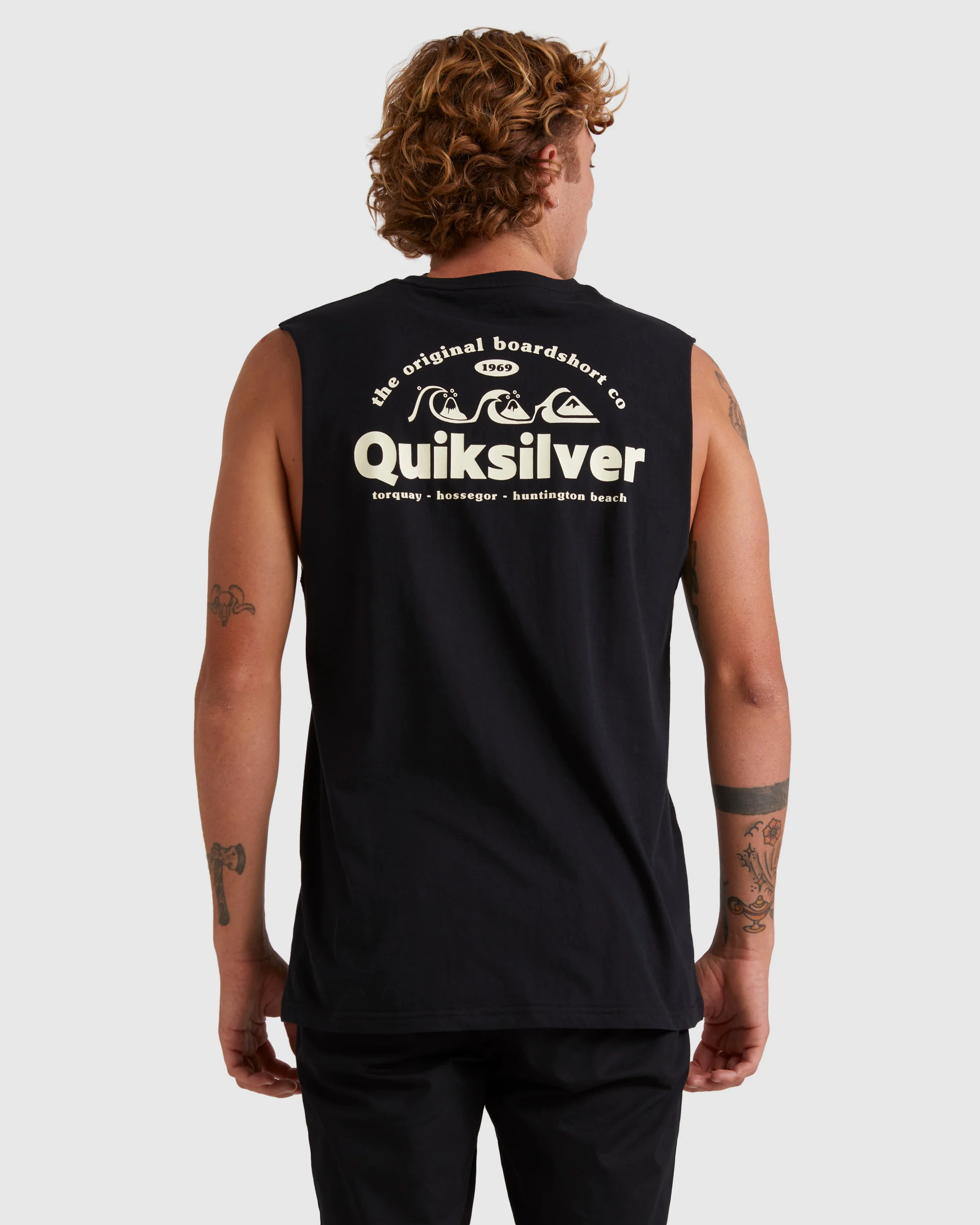 Mens Triple Up Sleeveless Muscle T-Shirt - Image 3