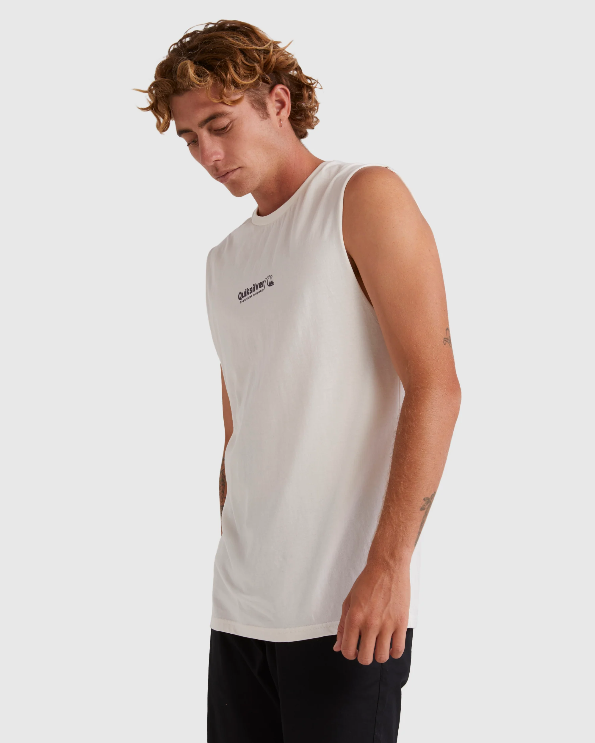 Mens Triple Up Sleeveless Muscle T-Shirt - Image 2