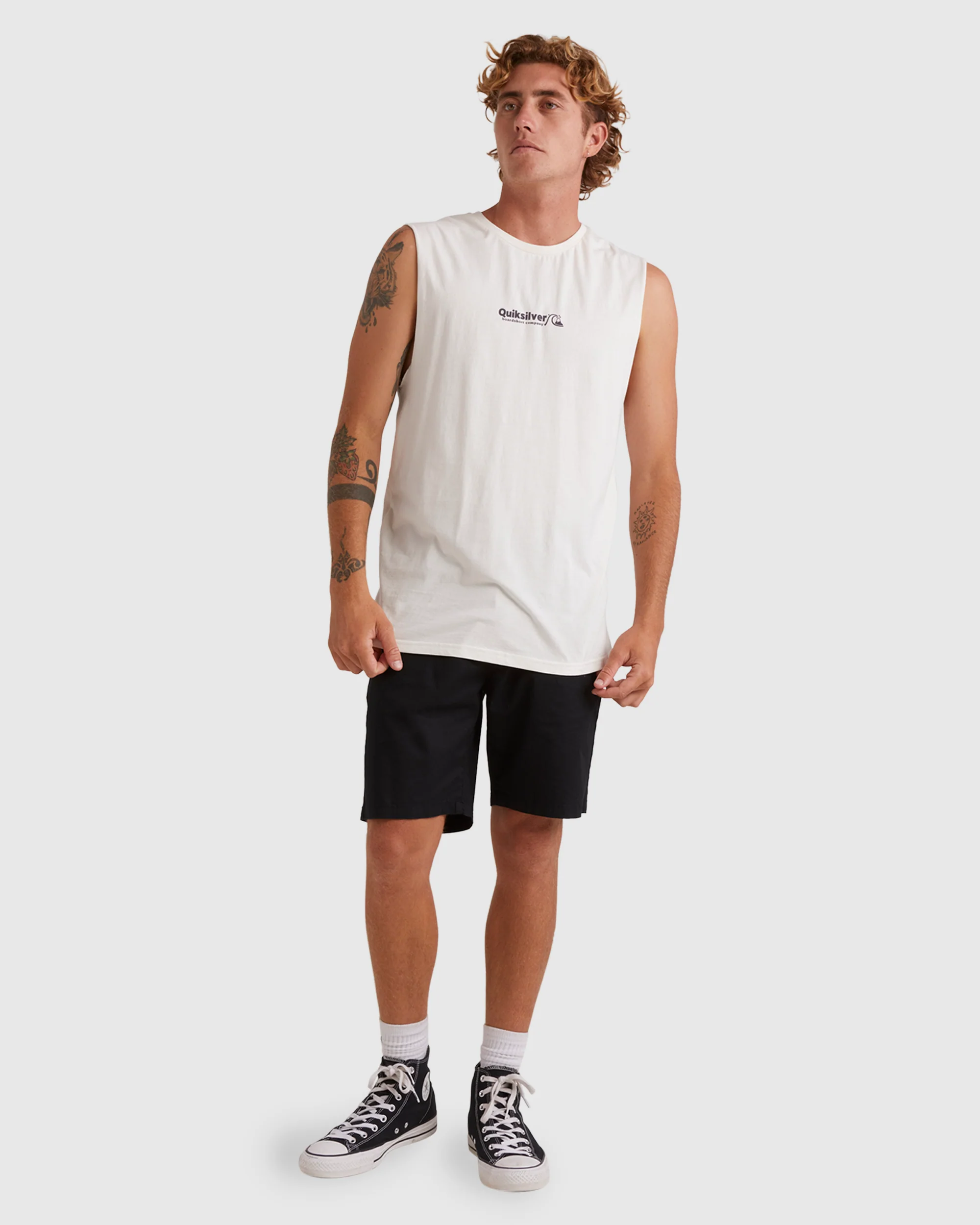 Mens Triple Up Sleeveless Muscle T-Shirt - Image 5
