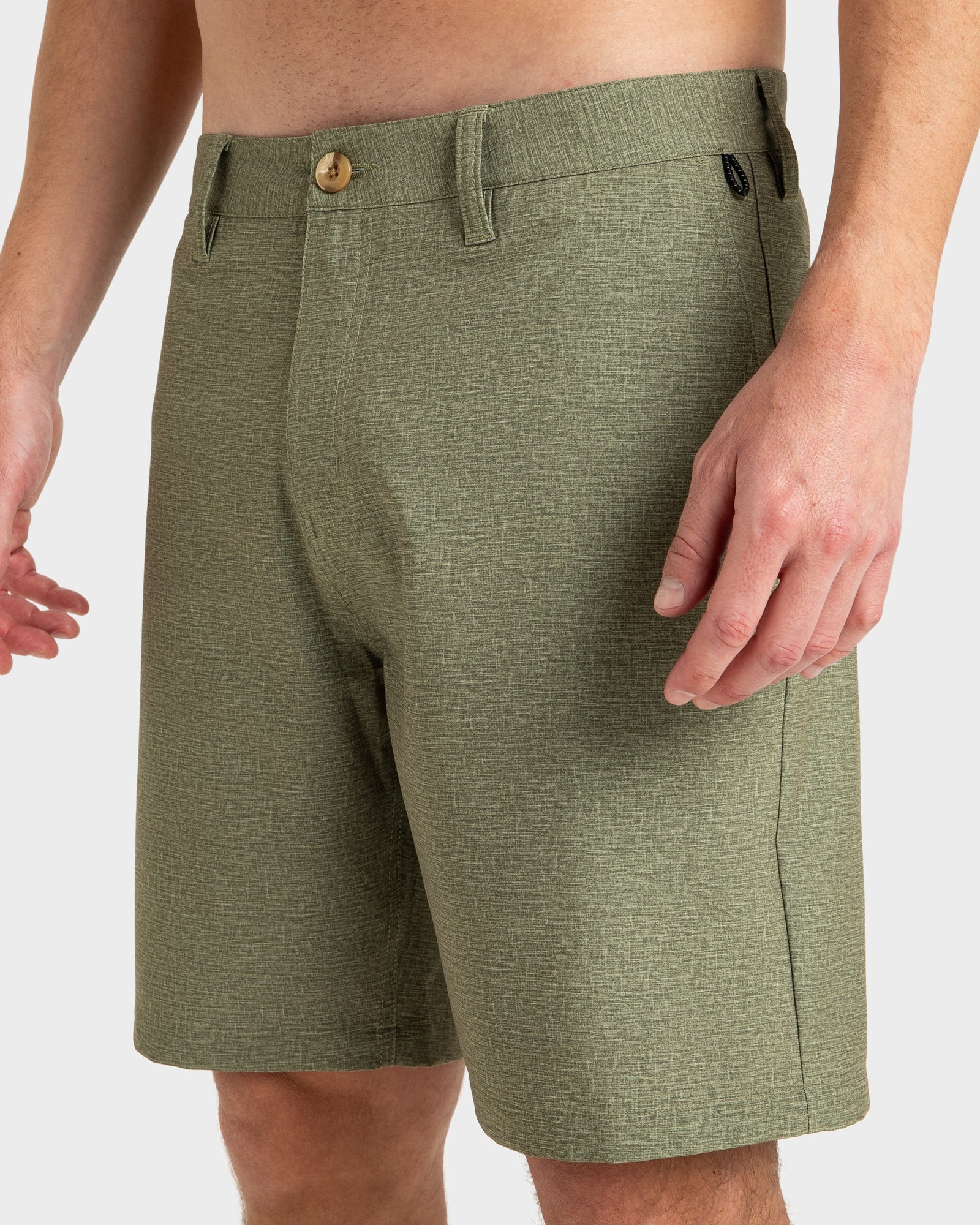 Mens Union Heather Amphibian 19" Hybrid Shorts - Image 5