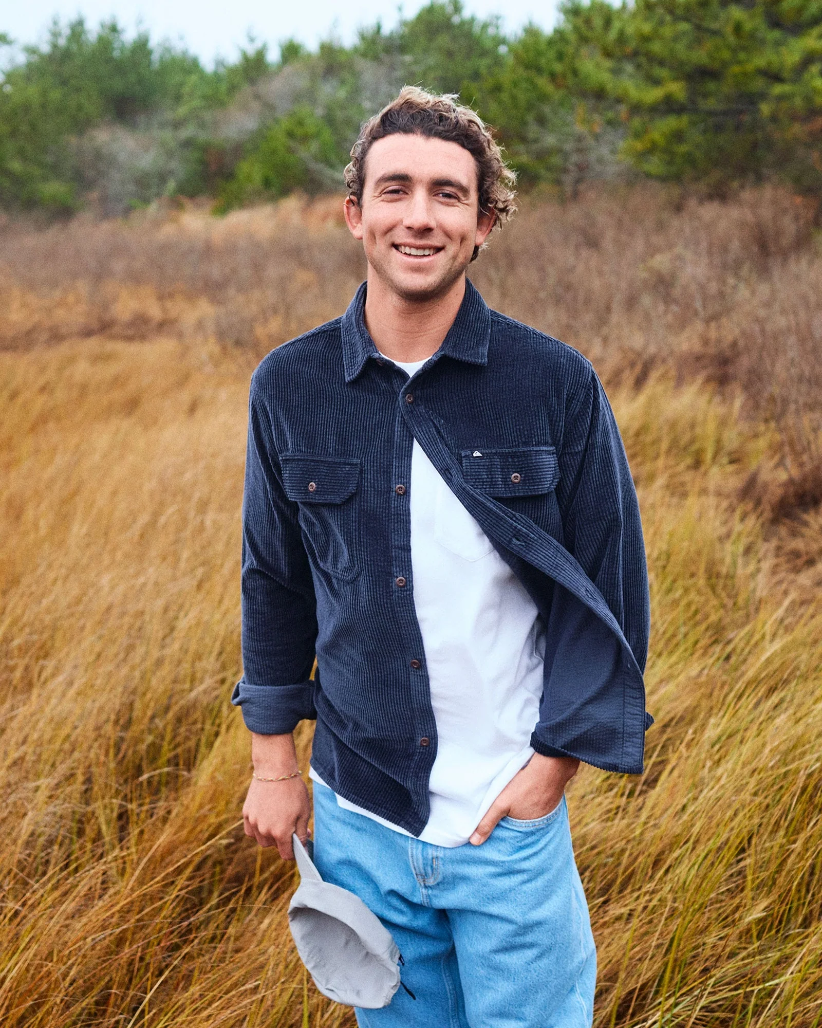 Mens Venturo Cord Long Sleeve Shirt - Image 3