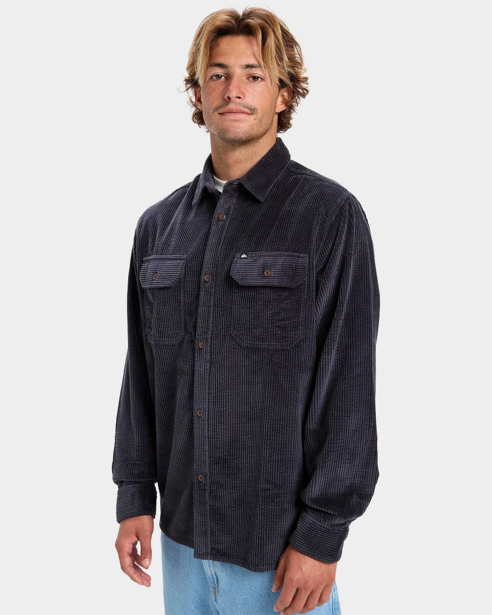 Mens Venturo Cord Long Sleeve Shirt - Image 4