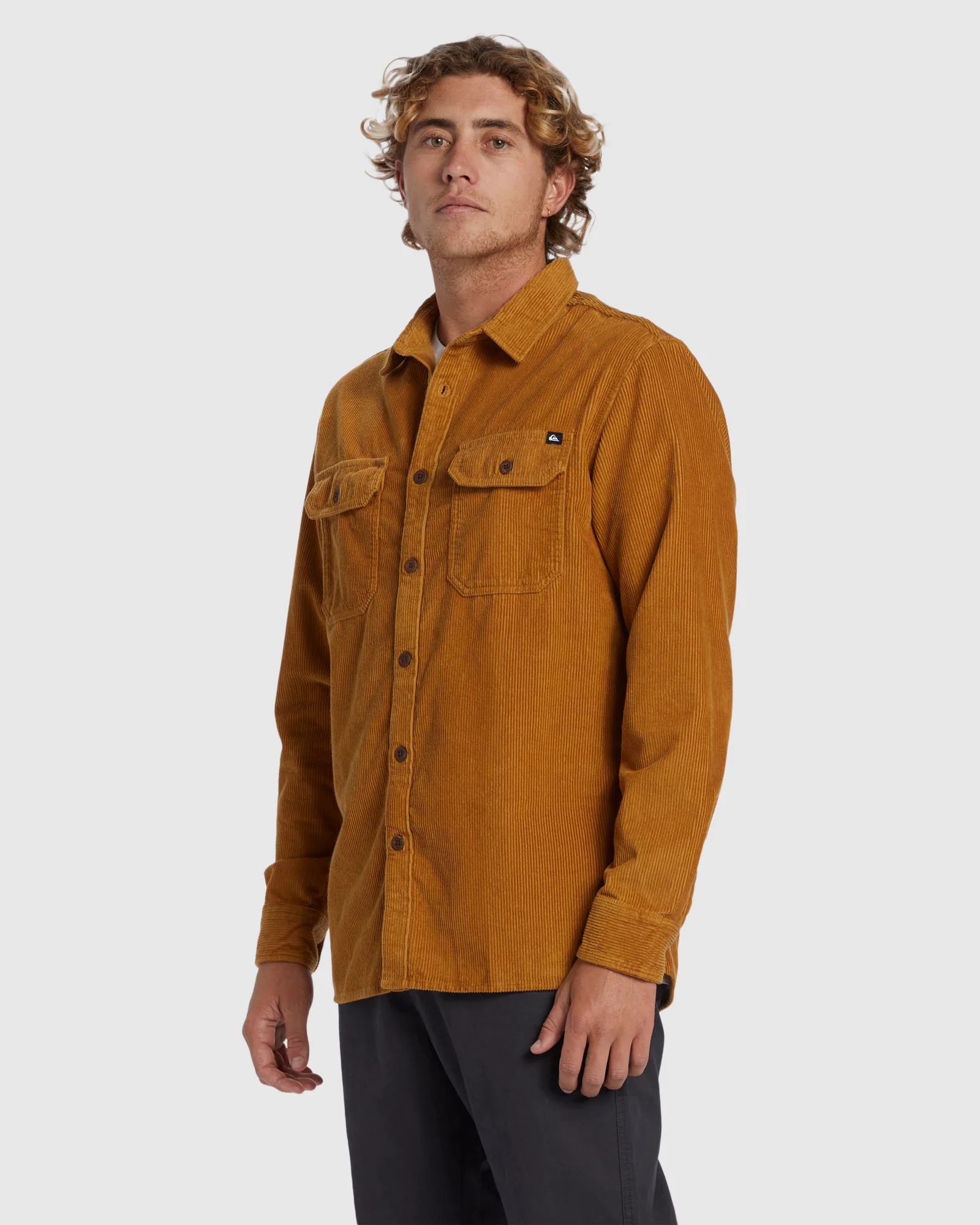 Mens Venture Long Sleeve Corduroy Shirt - Image 2