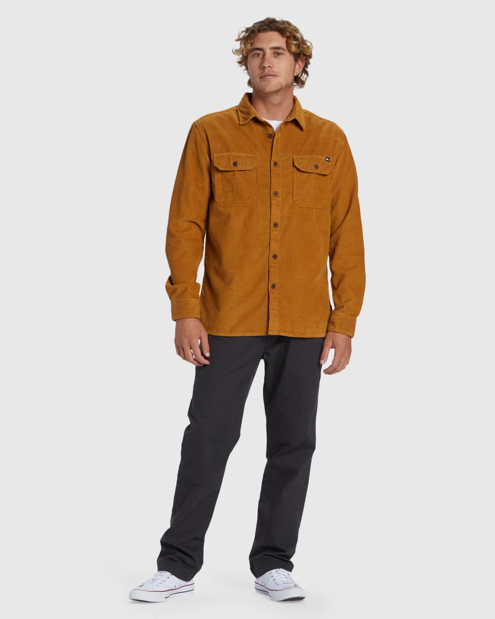 Mens Venture Long Sleeve Corduroy Shirt - Image 5