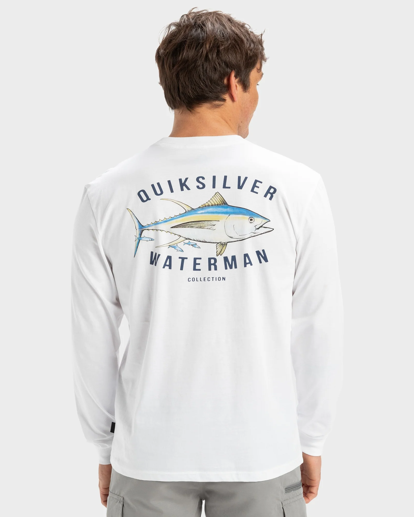 Mens Yellow Fins Long Sleeve T-Shirt - Image 4