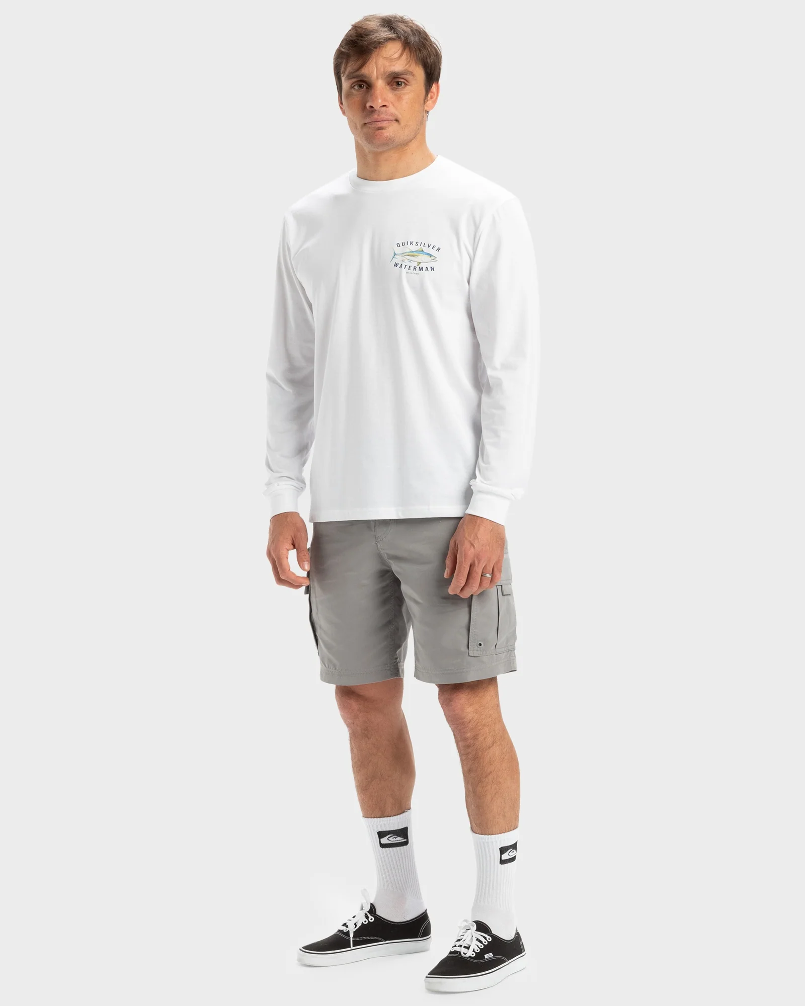 Mens Yellow Fins Long Sleeve T-Shirt - Image 5