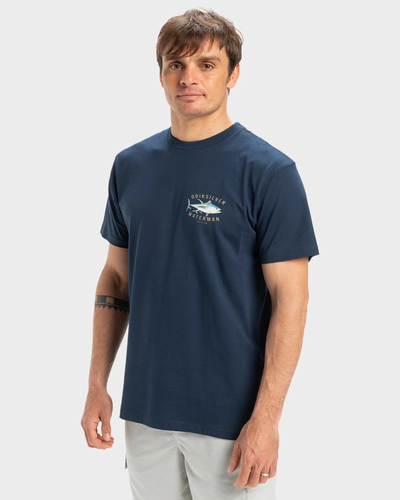 Mens Yellow Fins T-Shirt - Image 2