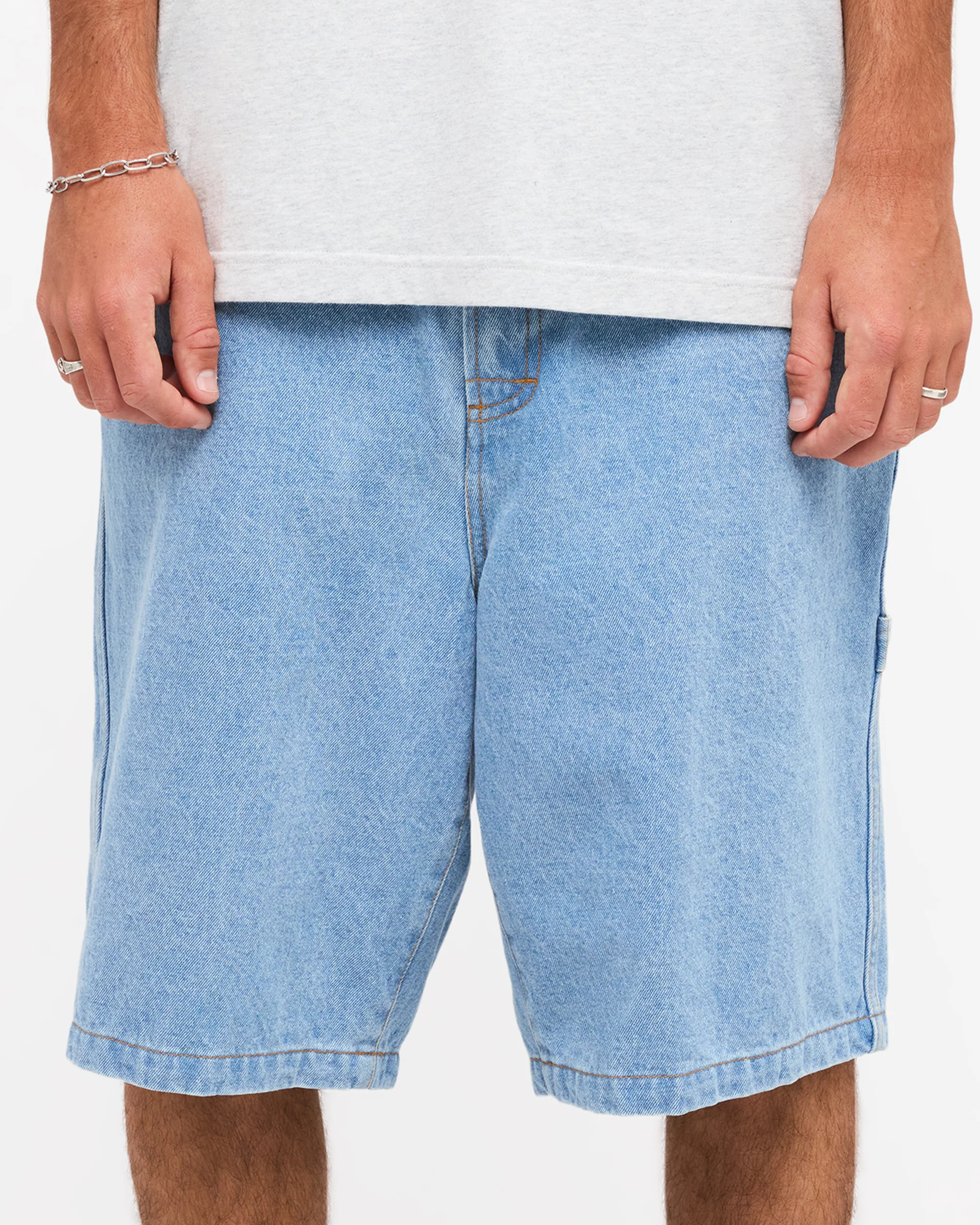 Mens YG Baggy Denim Shorts - Image 5
